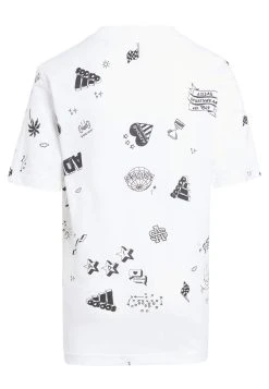Adidas Sportswear Brand Love Allover Print - Print T-Shirt - White Black -Adidas Shop 3186938b32d54459b14744d5ef2c464c