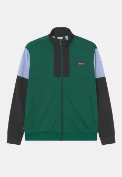 Adidas Originals Track Unisex - Zip-Up Sweatshirt - Dark Green/Black/Blue Dawn