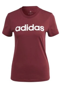 Adidas Sportswear W Lin T - Print T-Shirt - Shadow Red/White -Adidas Shop 33b00fe7af314a82b132bc9da89de754