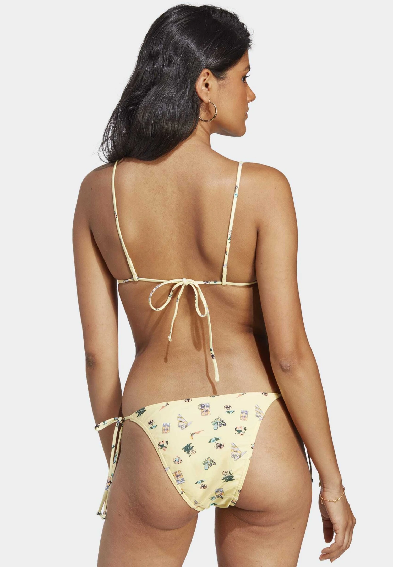 Adidas Originals Set Coney Island Cool Allover Print - Bikini - Almost Yellow/Black 4 Adidas Originals Set Coney Island Cool Allover Print - Bikini - Almost Yellow/Black - Image 2