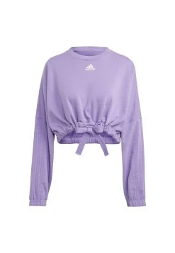 Adidas Sportswear Dance Cropped Versatile- Sweatshirt - Violet Fusion Violet Fusion -Adidas Shop 357a014199c74ff0853c561e247b76ad