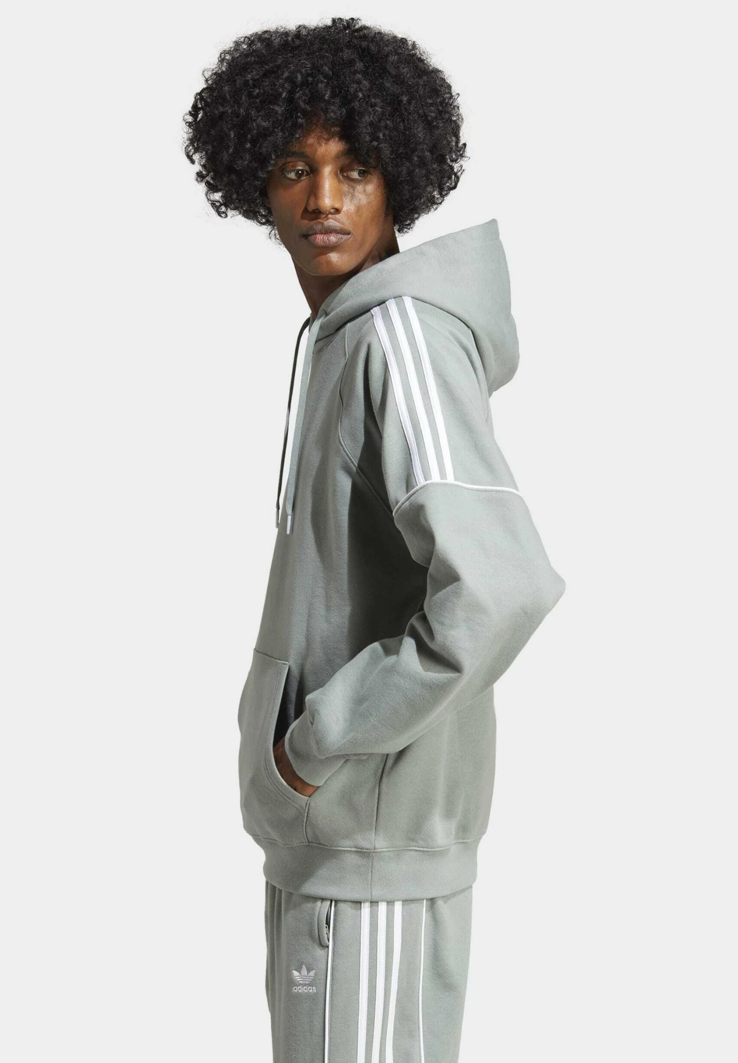 Adidas Originals Ess Hdy - Hoodie - Silver Green 8 Adidas Originals Ess Hdy - Hoodie - Silver Green - Image 6