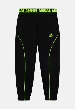 Adidas Sportswear Unisex - Tracksuit Bottoms - Black/Lucid Lemon