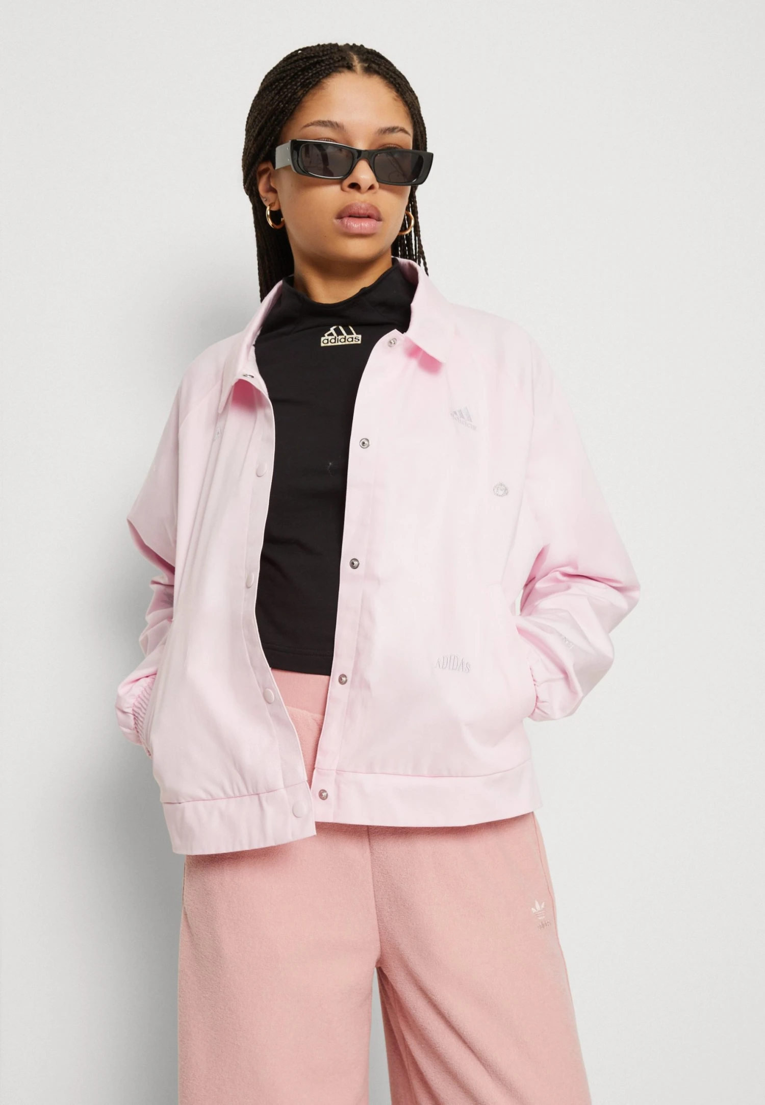 Adidas Sportswear With Healing Crystals Inspired Graphics - Summer Jacket - Clear Pink/Silver Dawn 6 Adidas Sportswear With Healing Crystals Inspired Graphics - Summer Jacket - Clear Pink/Silver Dawn - Image 4