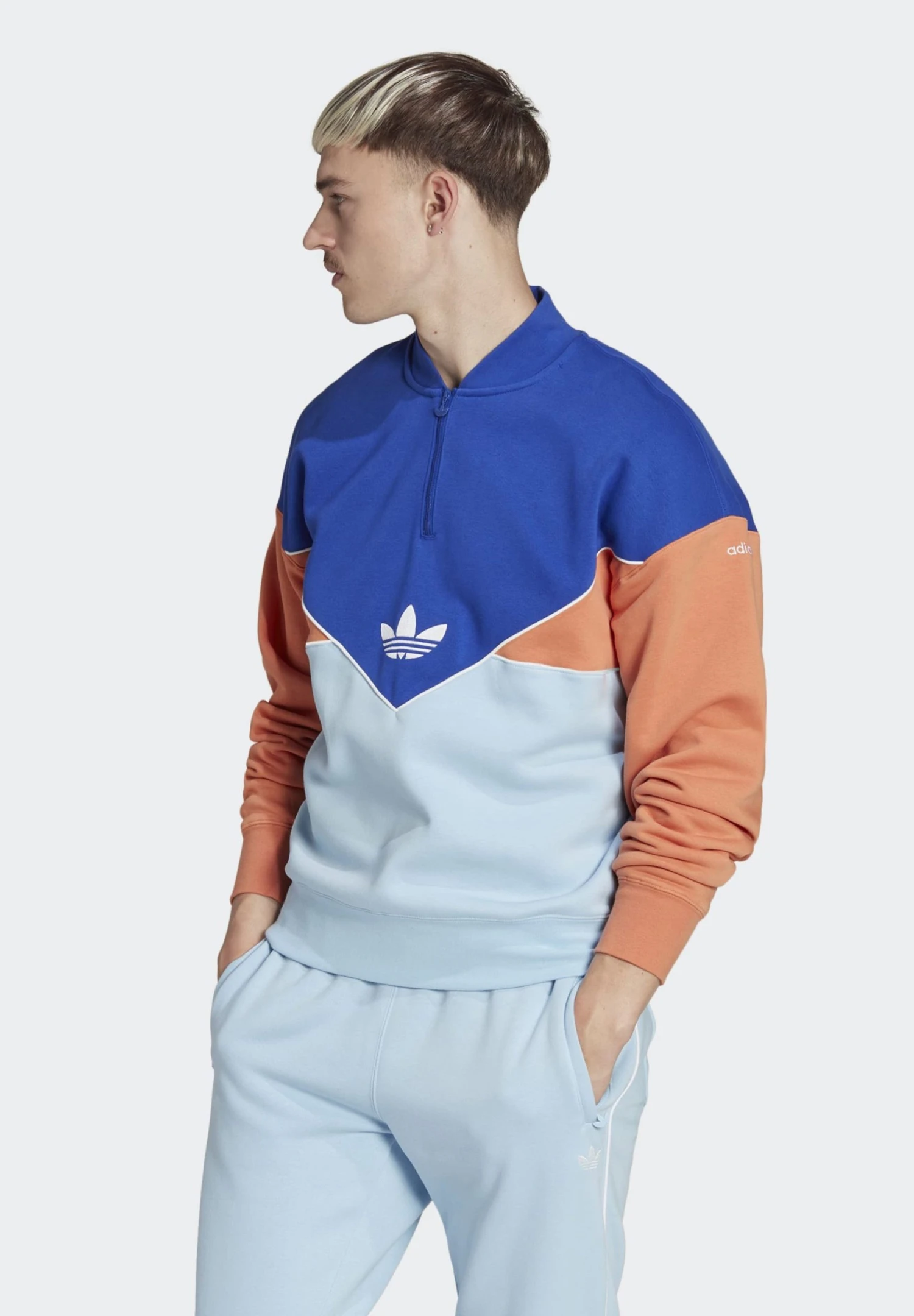 Adidas Originals C Hz Crew - Sweatshirt - Semi Lucid Blue/Clear Sky/Hazy Copper 3 Adidas Originals C Hz Crew - Sweatshirt - Semi Lucid Blue/Clear Sky/Hazy Copper