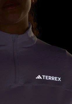 Adidas Sportswear Terrex Multi Half Zip Long Sleeve - Long Sleeved Top - Silver Dawn White -Adidas Shop 3a49d14b2b8b4e7bb283450bf746ca83