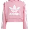 Adidas Originals Cropped Hoodie - Hoodie - Bliss Pink 2 Adidas Originals Cropped Hoodie - Hoodie - Bliss Pink -Adidas Shop 3aef41dc5c5d4b64ac8b4b5365651675