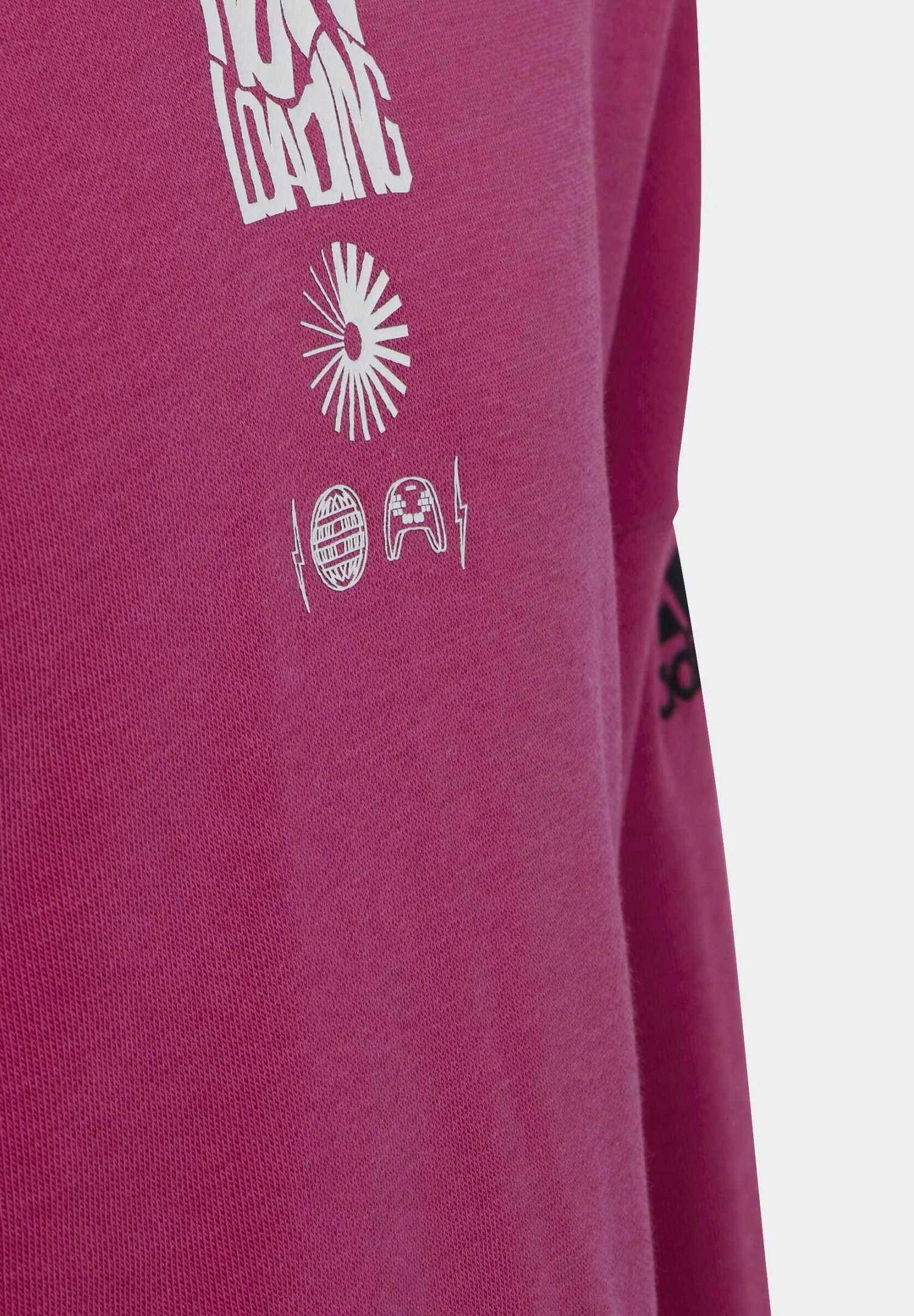 Adidas Sportswear Hoodie - Semi Lucid Fuchsia/Bliss Orange 6 Adidas Sportswear Hoodie - Semi Lucid Fuchsia/Bliss Orange - Image 4