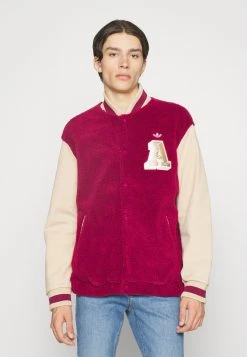 Adidas Originals Varsity Jacket - Bomber Jacket - Legacy Burgundy -Adidas Shop 3afd83dea58d4a7b9defc1af5149846a