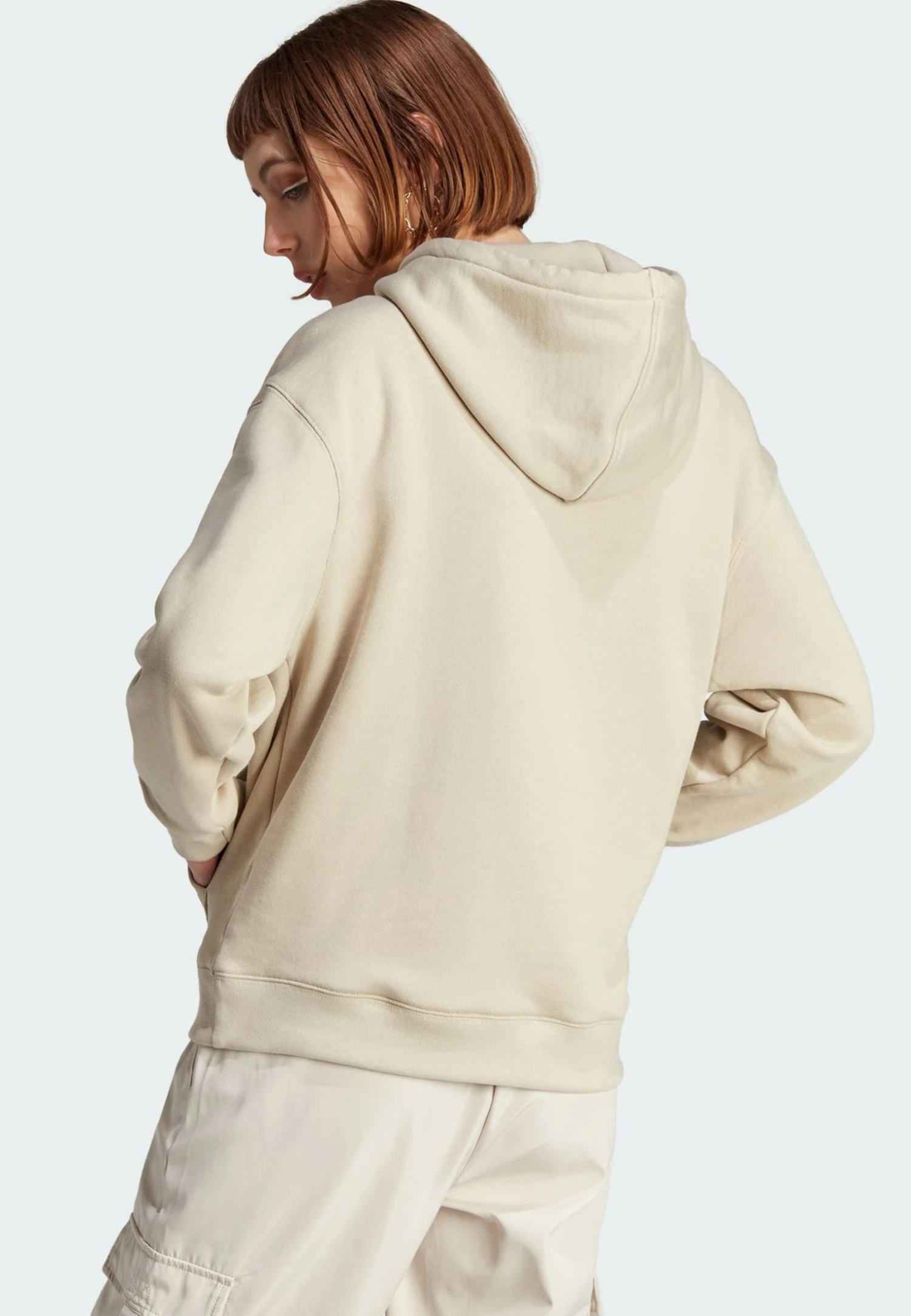 Adidas Originals Trefoil - Hoodie - Beige 4 Adidas Originals Trefoil - Hoodie - Beige - Image 2