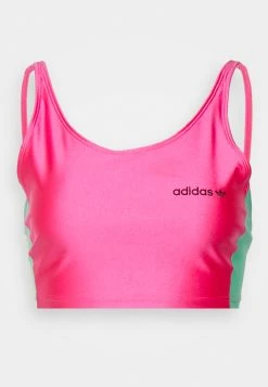 Adidas Originals Originals High Shine Halter Crop Top - Top - Pulse Magenta/Almost Yellow -Adidas Shop 3dac3fe5f65d4e4da9192066f80f85ee
