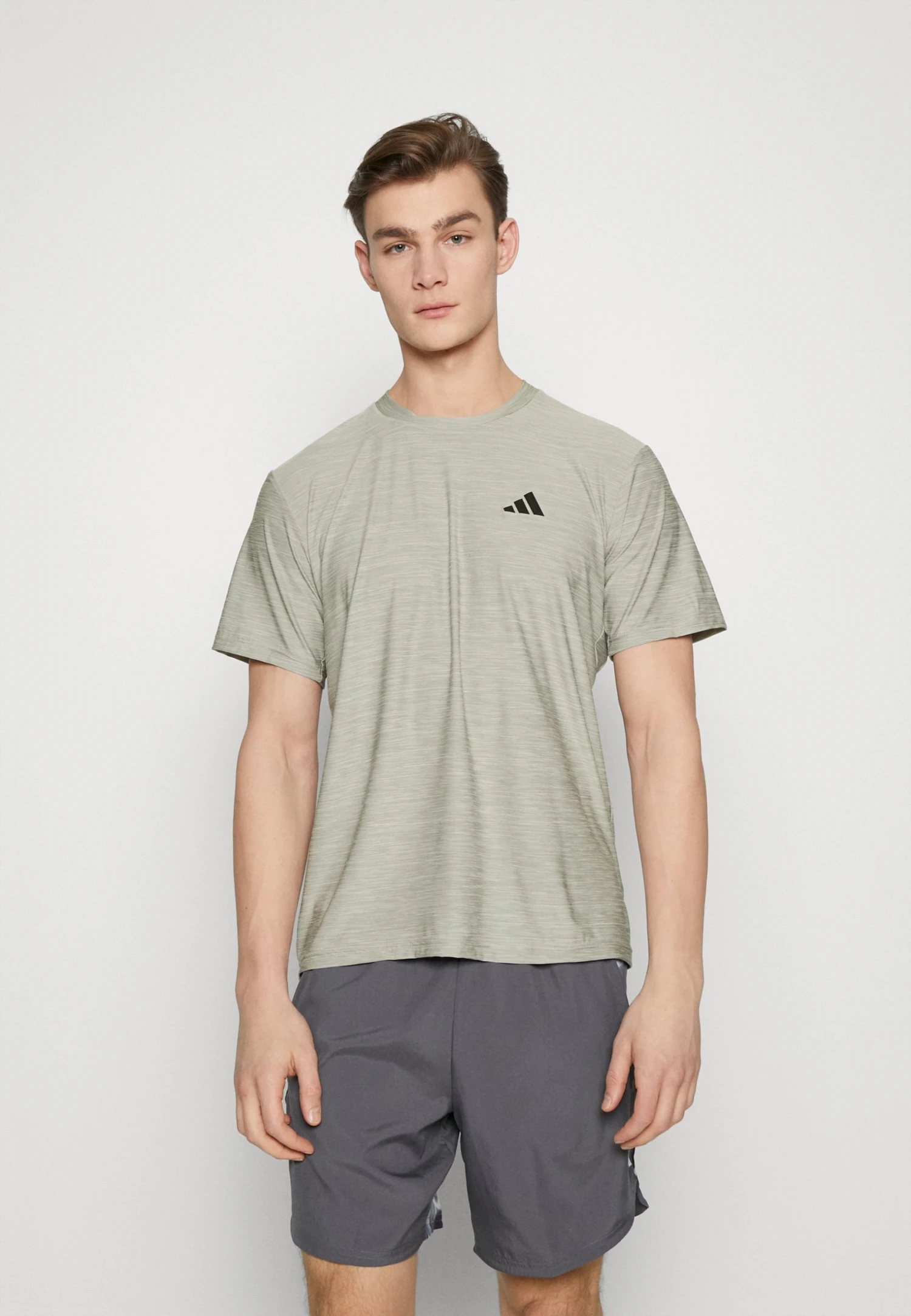 ADIDAS PERFORMANCE Sports T-Shirt - Solid Grey/White/Black 3 ADIDAS PERFORMANCE Sports T-Shirt - Solid Grey/White/Black