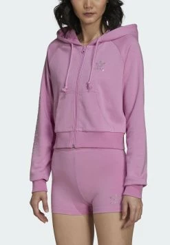 Adidas Originals Zip-Up Sweatshirt - Pink -Adidas Shop 3e4abbc729a6464e82196f86e12c02c5