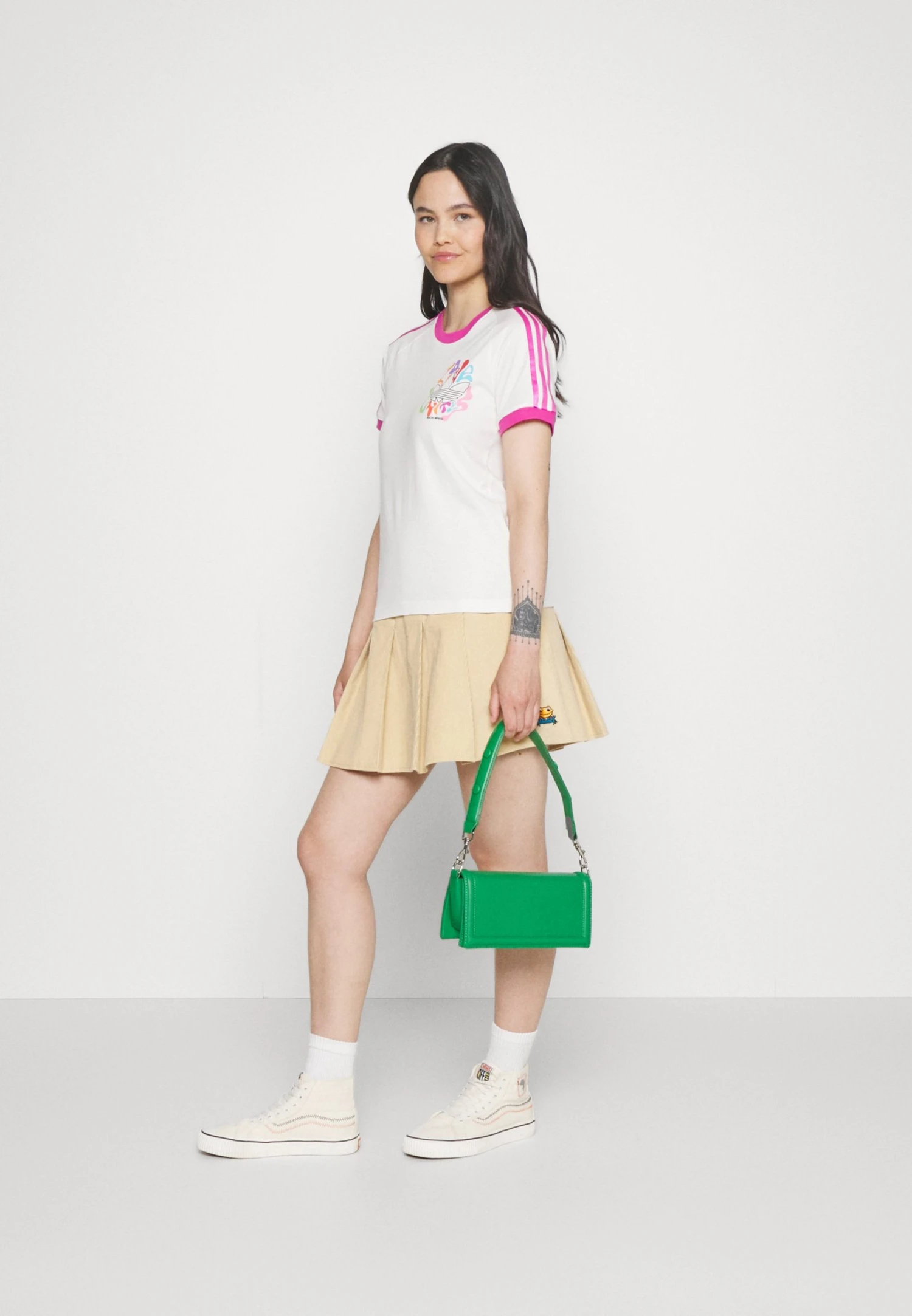 Adidas Originals Pride 3S Tee - Print T-Shirt - Off White 7 Adidas Originals Pride 3S Tee - Print T-Shirt - Off White - Image 5