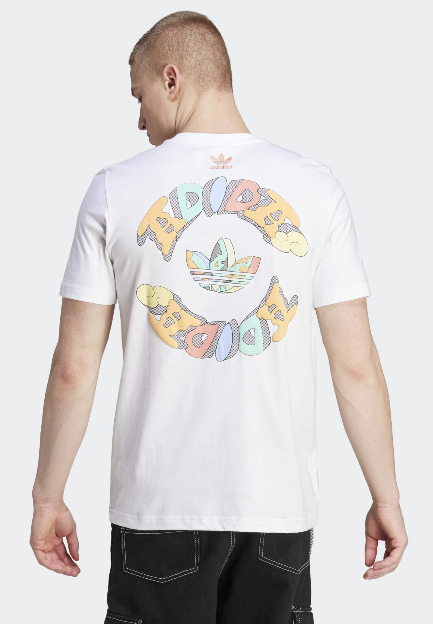 Adidas Originals Fb Graphic - Print T-Shirt - White 4 Adidas Originals Fb Graphic - Print T-Shirt - White - Image 2