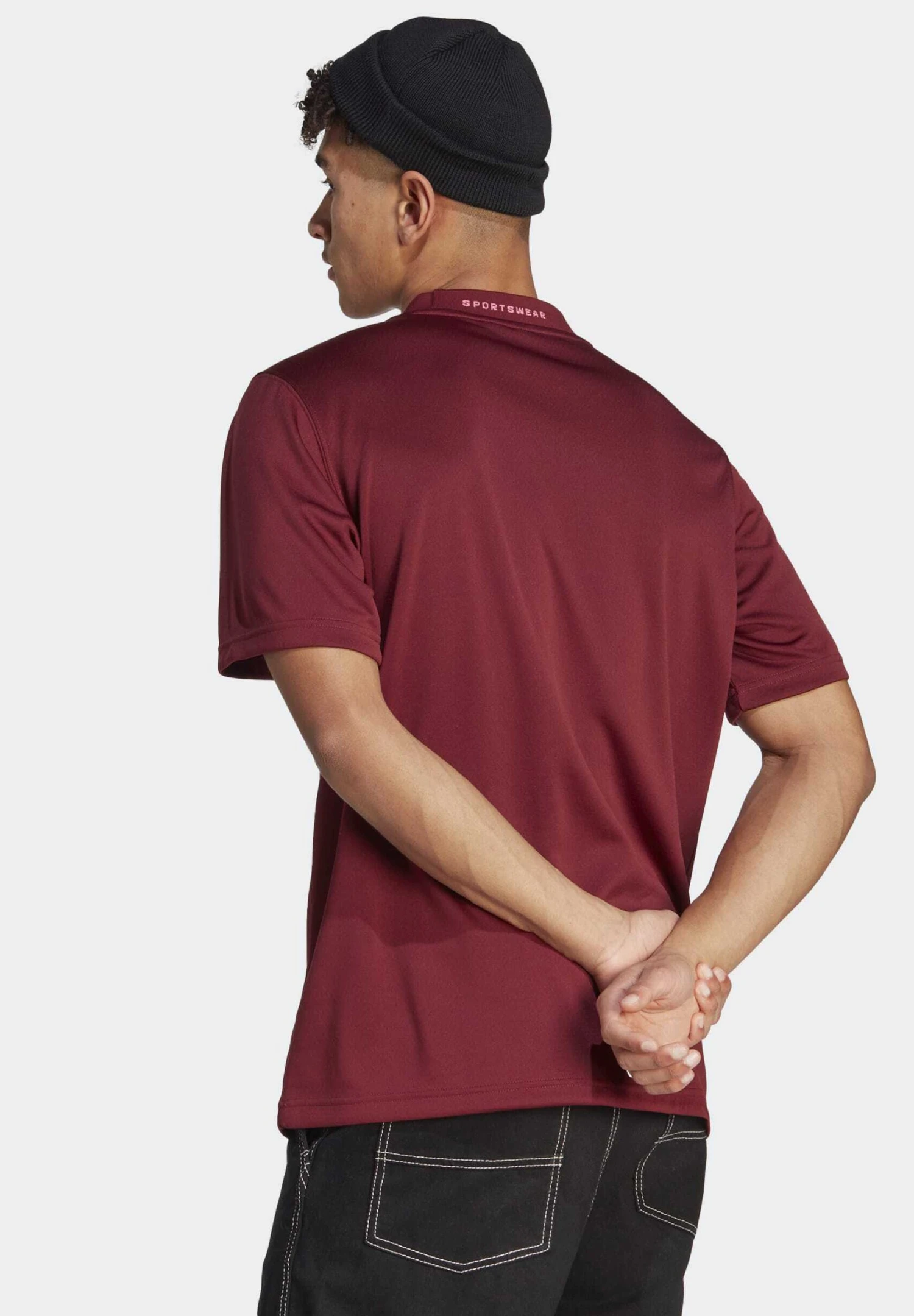 Adidas Sportswear Back - Print T-Shirt - Shadow Red 4 Adidas Sportswear Back - Print T-Shirt - Shadow Red - Image 2