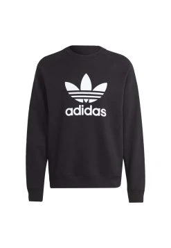 Adidas Originals Adicolor Classics Trefoil Crewneck - Sweatshirt - Black -Adidas Shop 44b07912eec54fe3a0d5b5a55b0ce444