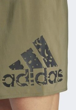 Adidas Sportswear Big LogoClx Short-Length - Swimming Shorts - Olive Strata Black -Adidas Shop 45238f90bd1b49b5aa32dd6407ac12c1