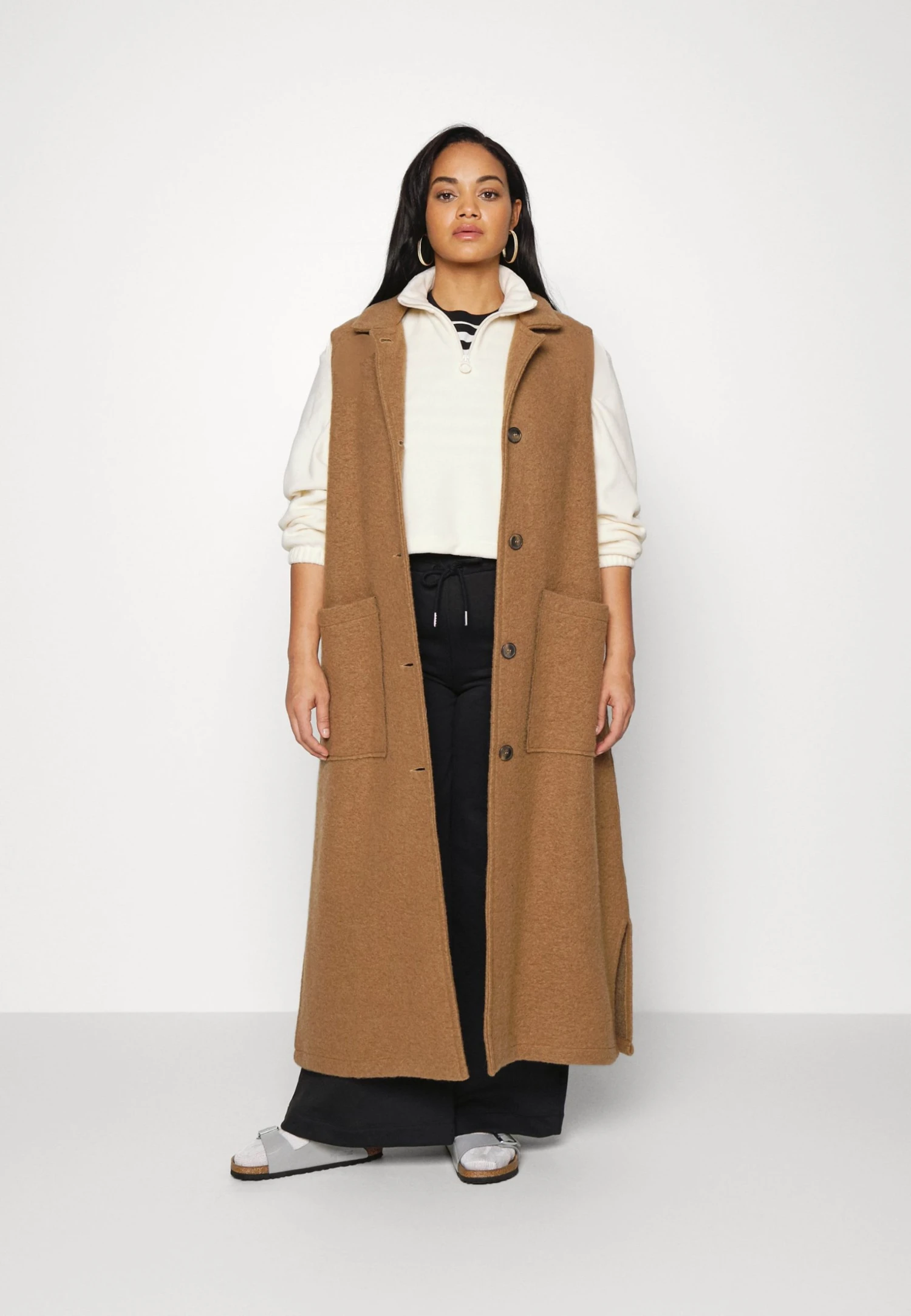 Adidas Originals Cropped - Fleece Jumper - White 4 Adidas Originals Cropped - Fleece Jumper - White - Image 2