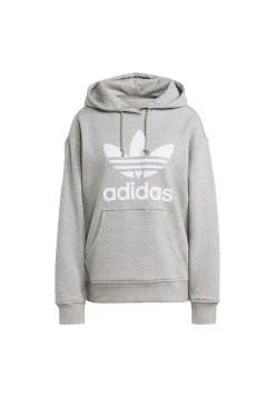 Adidas Originals Trefoil- Hoodie - Medium Grey Heather -Adidas Shop 48a74890bf8f4ff5bdd0daa8d320bb36
