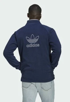 Adidas Originals Trefoil Tedd - Fleece Jacket - Blue -Adidas Shop 49c4a74eddc7403b889ef0fdeff6288c