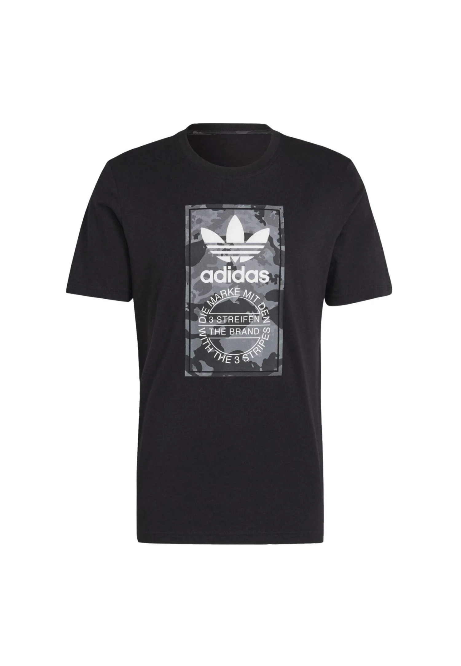 Adidas Originals Graphics Camo Tongue Label- Print T-Shirt - Black 7 Adidas Originals Graphics Camo Tongue Label- Print T-Shirt - Black - Image 5