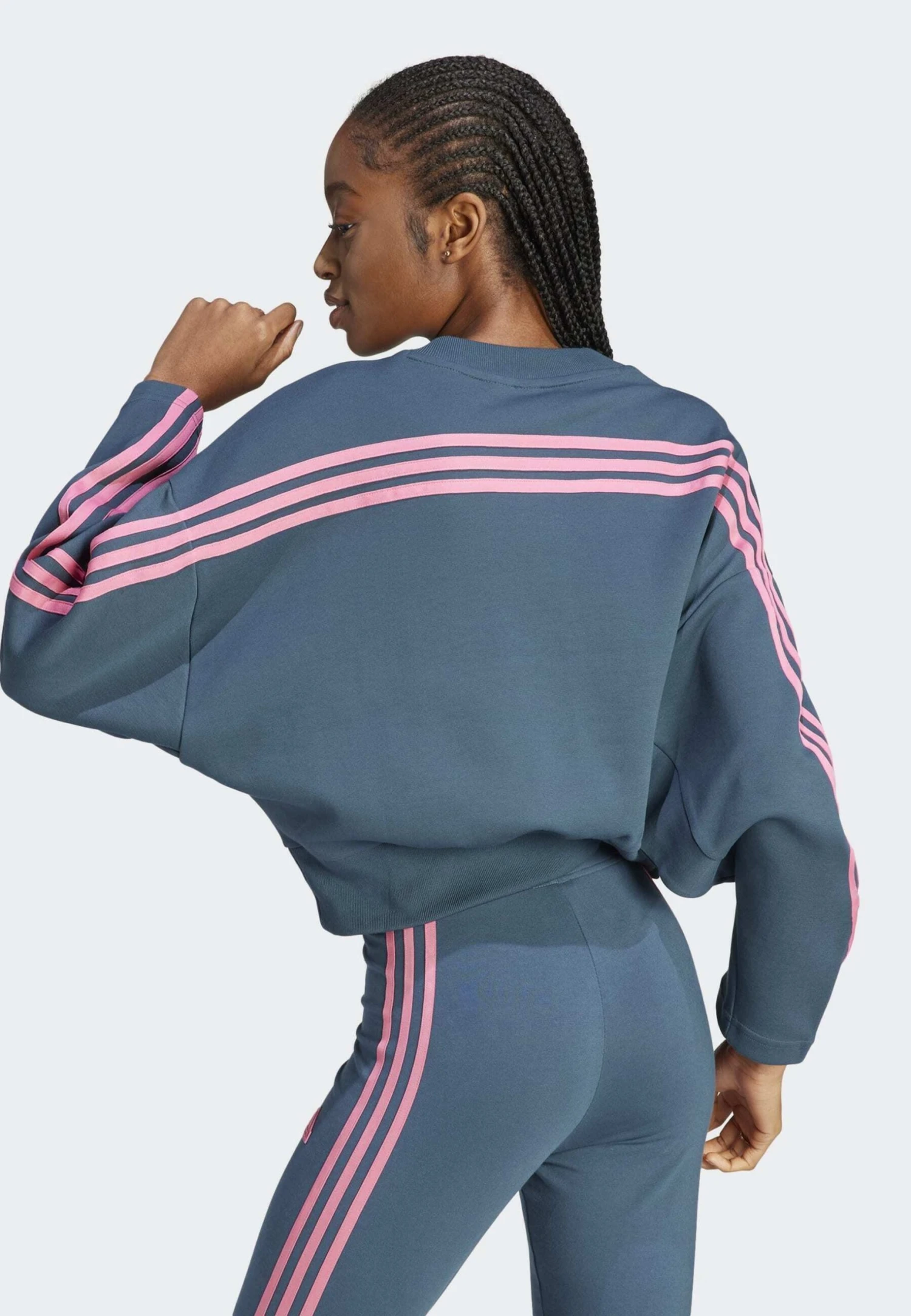 Adidas Sportswear Future Icons Three Stripes - Sweatshirt - Arctic Night 4 Adidas Sportswear Future Icons Three Stripes - Sweatshirt - Arctic Night - Image 2