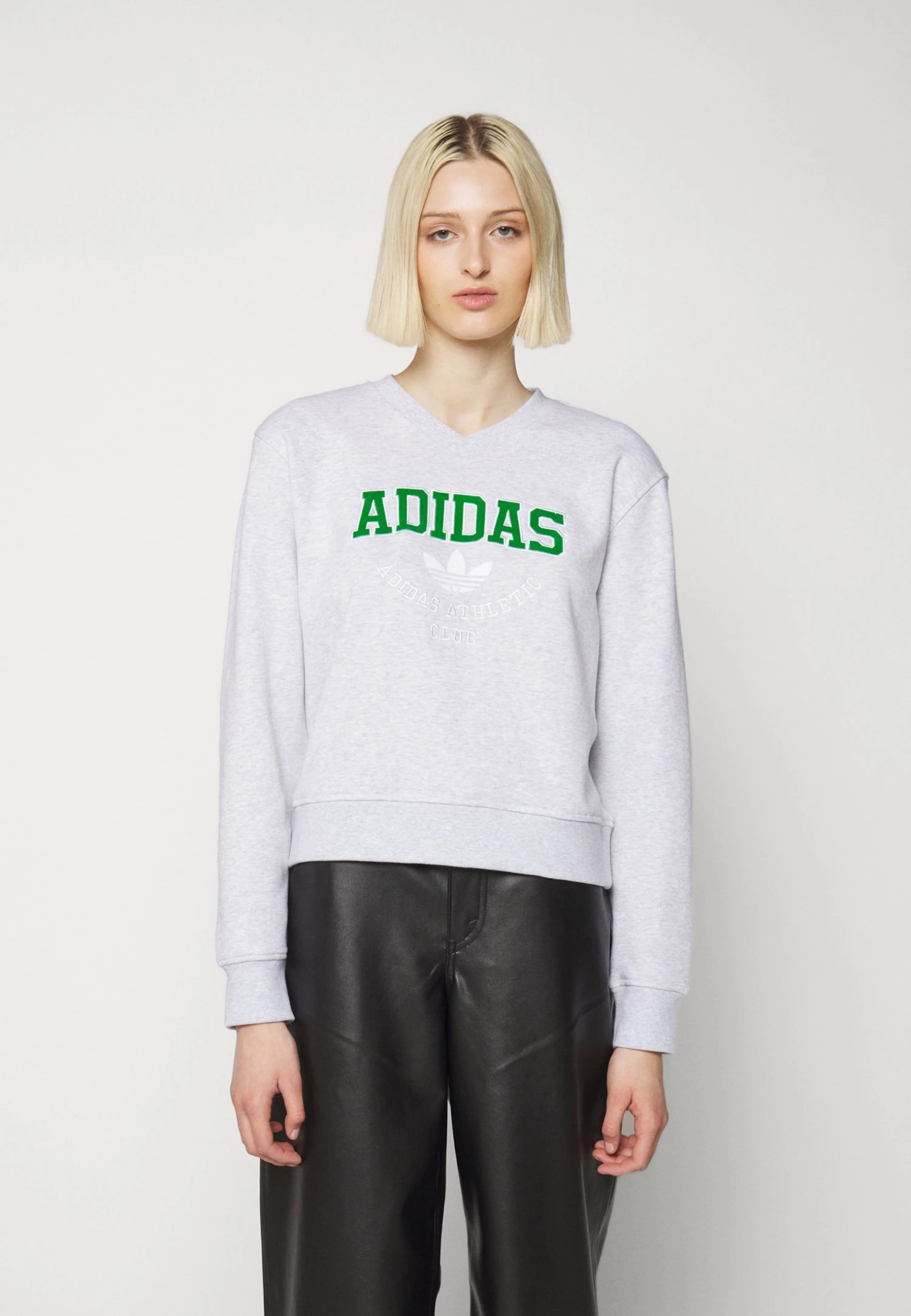 Adidas Originals Crew - Sweatshirt - Light Grey Heather 5 Adidas Originals Crew - Sweatshirt - Light Grey Heather - Image 3