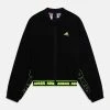 Adidas Sportswear Crop - Zip-Up Sweatshirt - Black/Carbon/Lucid Lemon 2 Adidas Sportswear Crop - Zip-Up Sweatshirt - Black/Carbon/Lucid Lemon -Adidas Shop 50380bd75f874b3b8183521c7bd5b380
