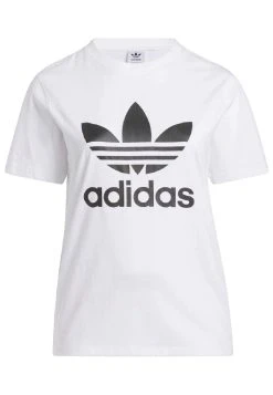 Adidas Originals Trefoil - Print T-Shirt - White