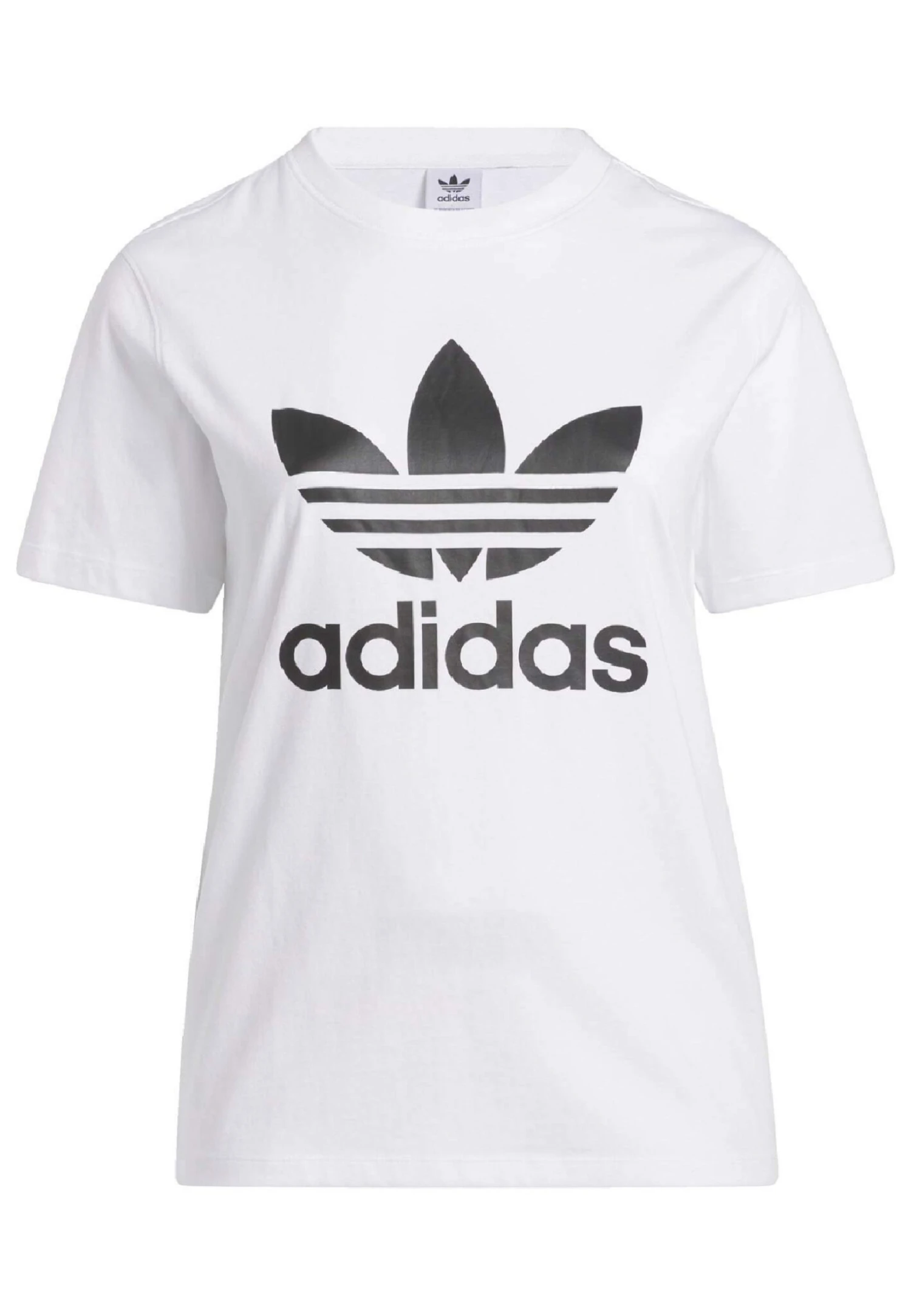 Adidas Originals Trefoil - Print T-Shirt - White 3 Adidas Originals Trefoil - Print T-Shirt - White