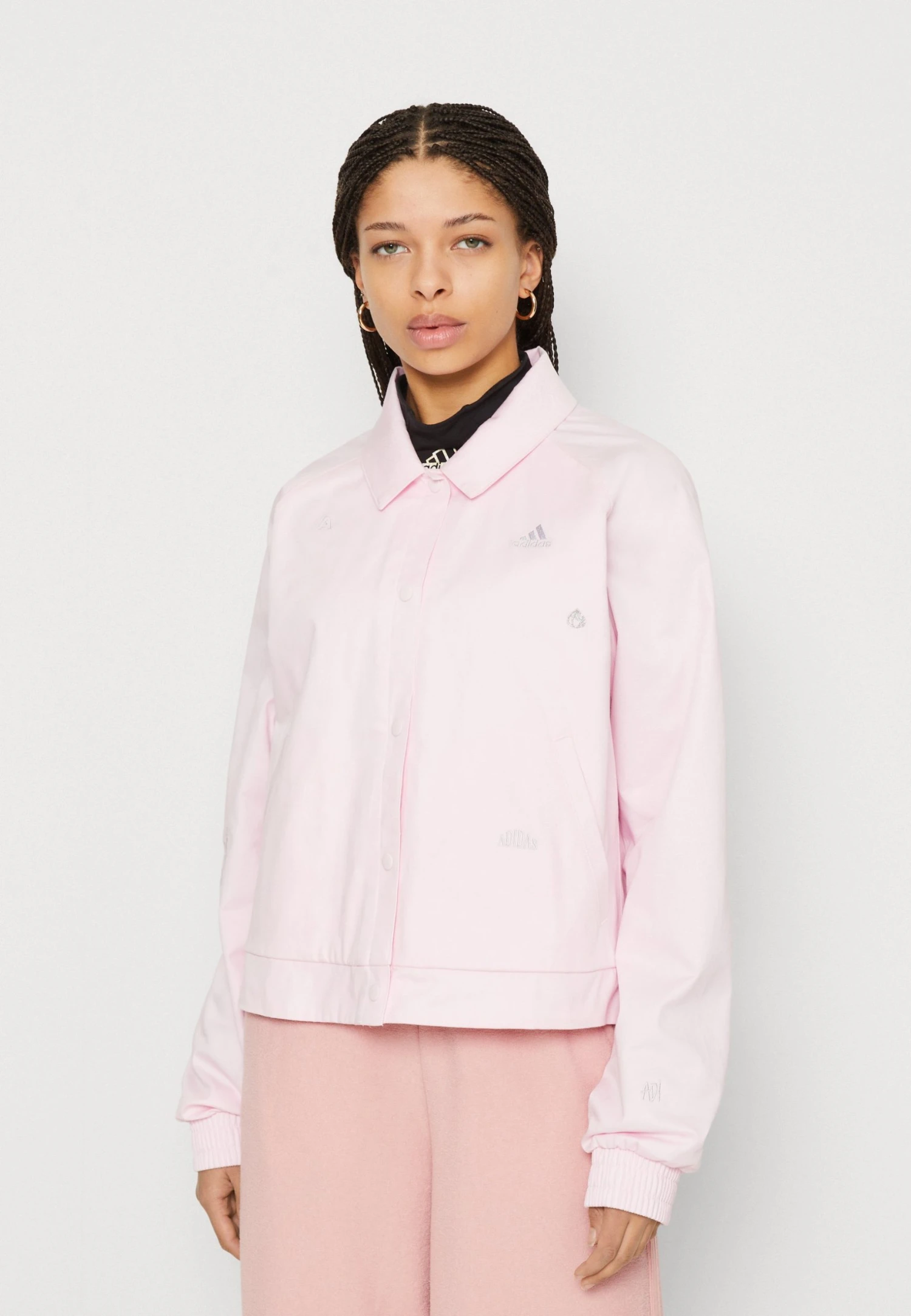 Adidas Sportswear With Healing Crystals Inspired Graphics - Summer Jacket - Clear Pink/Silver Dawn 3 Adidas Sportswear With Healing Crystals Inspired Graphics - Summer Jacket - Clear Pink/Silver Dawn