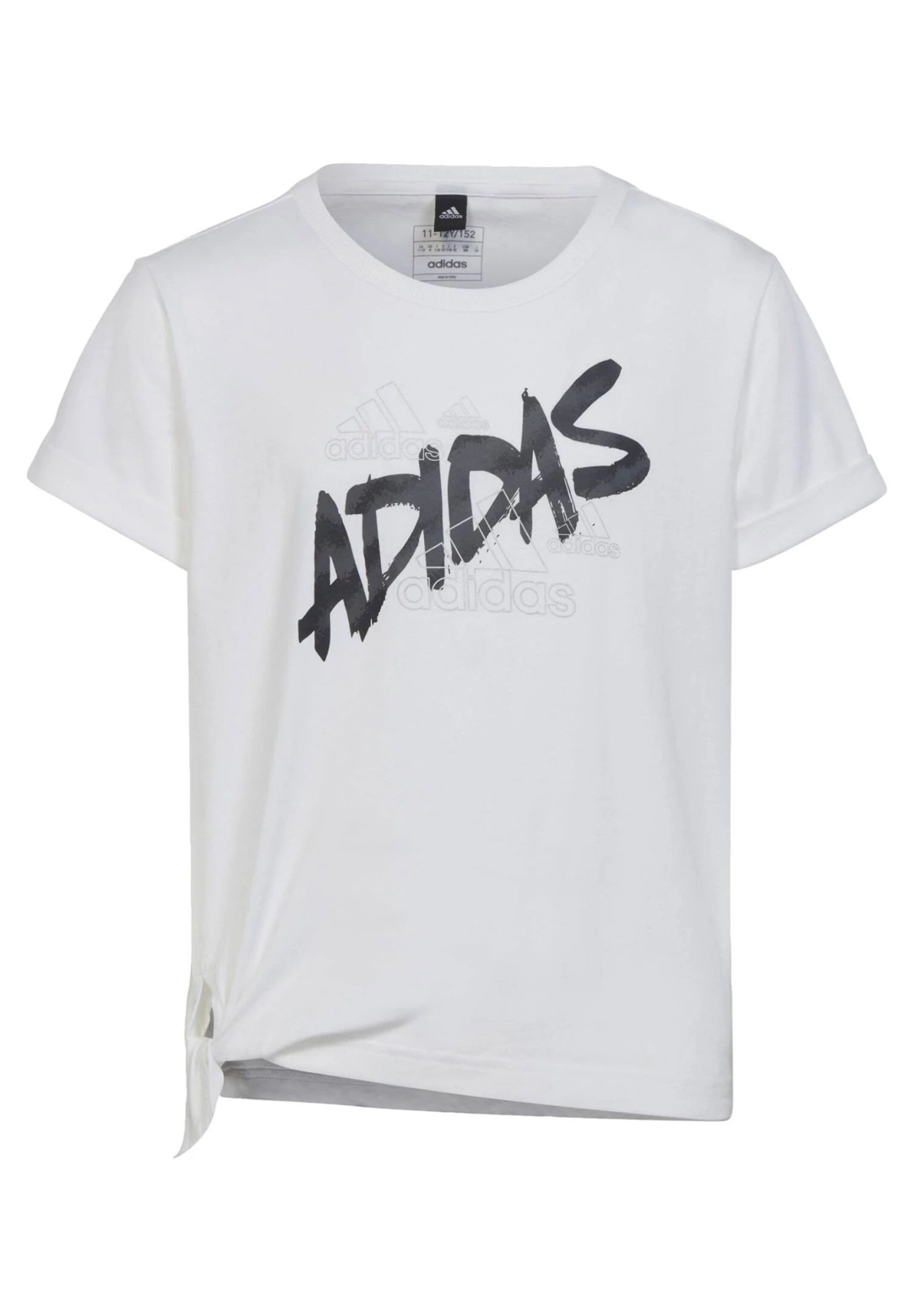 Adidas Sportswear G D Knot T - Print T-Shirt - White/Silver Met 3 Adidas Sportswear G D Knot T - Print T-Shirt - White/Silver Met