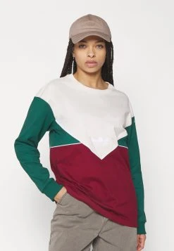 Adidas Originals Long Sleeved Top - White/Collegiate Green/Collegiate Burgundy -Adidas Shop 5398c37fd3734592a031714a2782f657