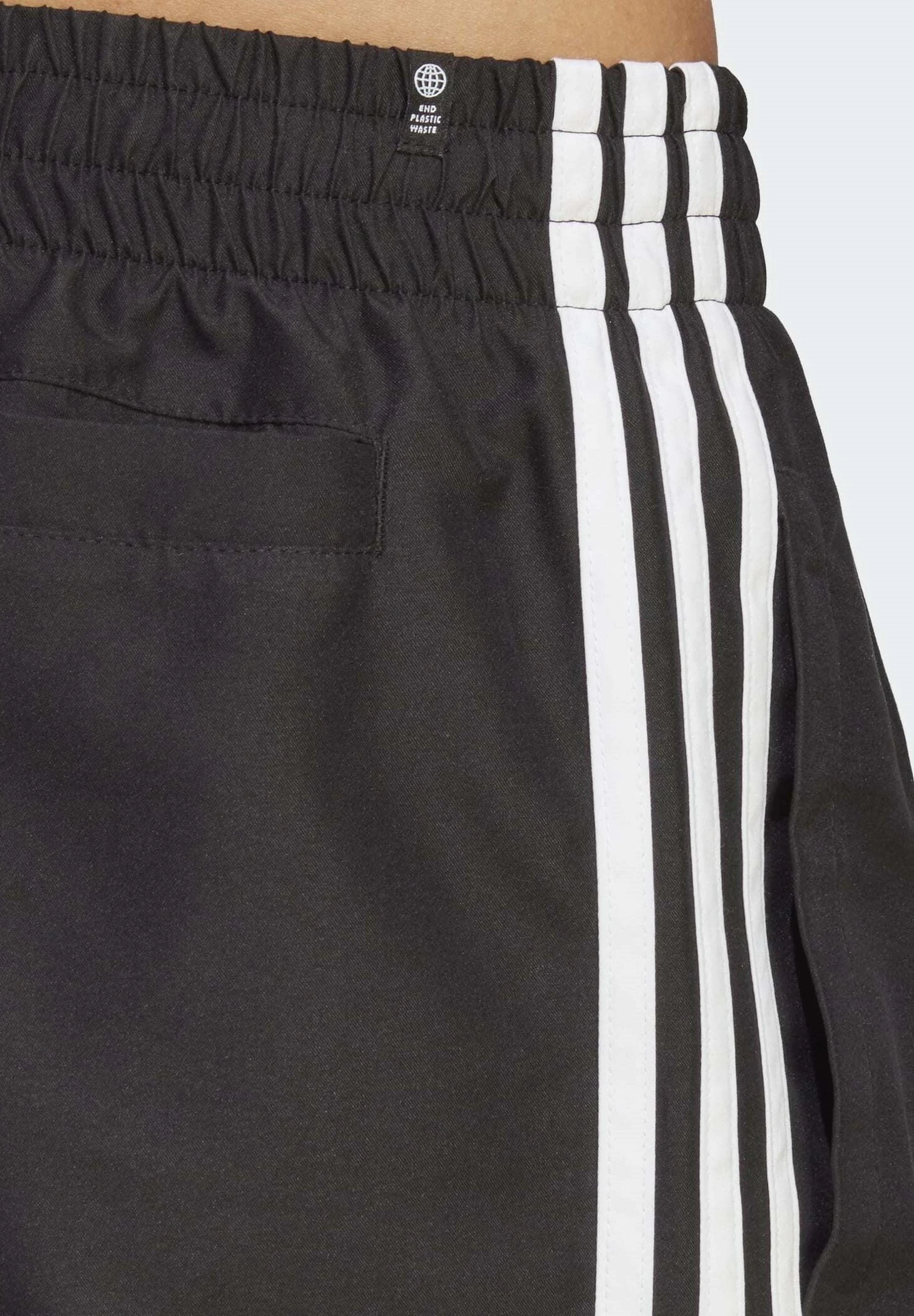 Adidas Originals Stripes - Swimming Shorts - Black White 6 Adidas Originals Stripes - Swimming Shorts - Black White - Image 4