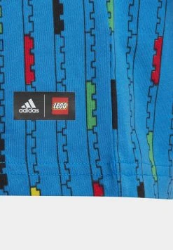 Adidas Sportswear Classic Lego - Print T-Shirt - Shock Blue Red -Adidas Shop 54adf9a24b564f93a66ca46cee54d245