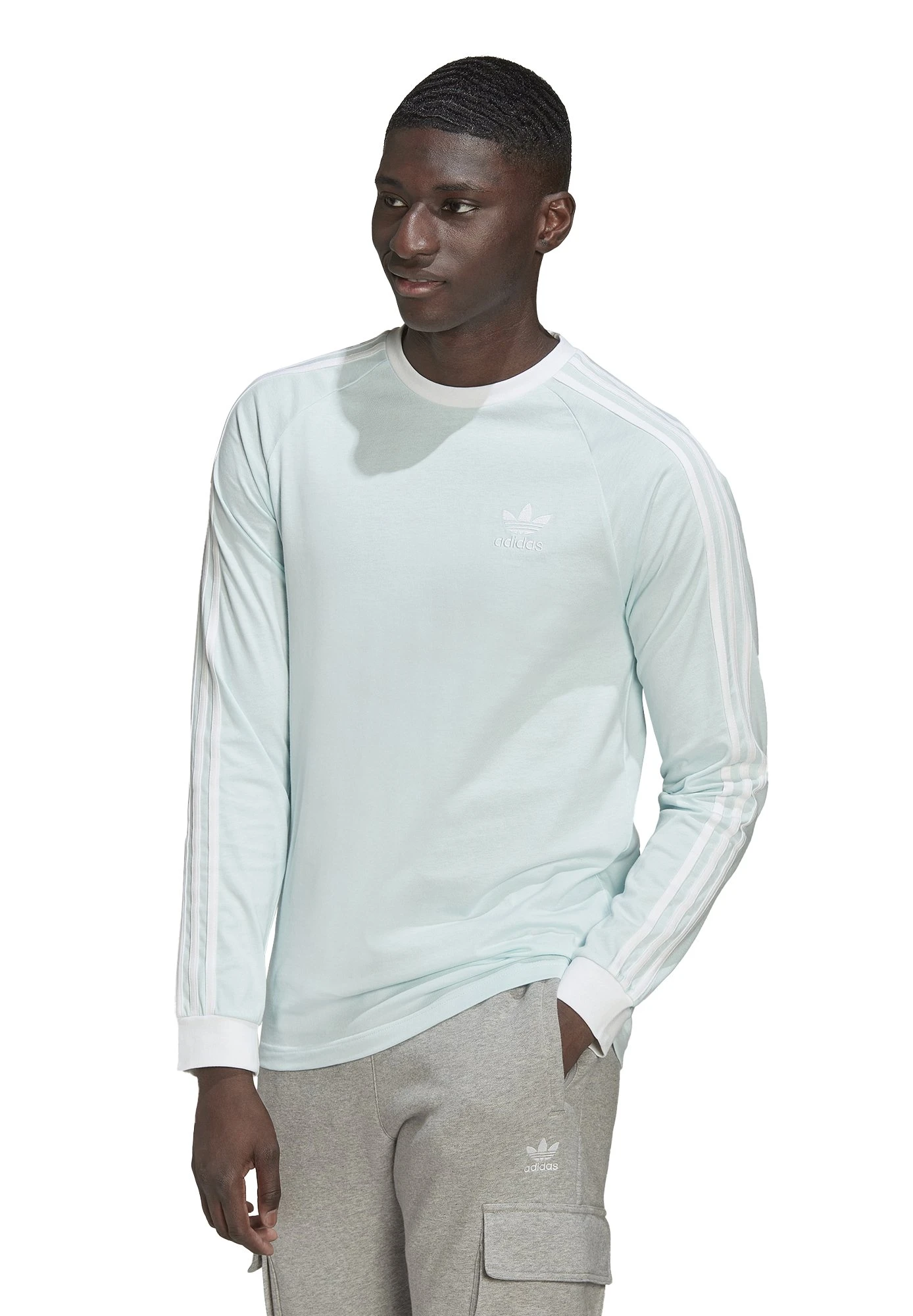 Adidas Originals Long Sleeved Top - Almost Blue 3 Adidas Originals Long Sleeved Top - Almost Blue