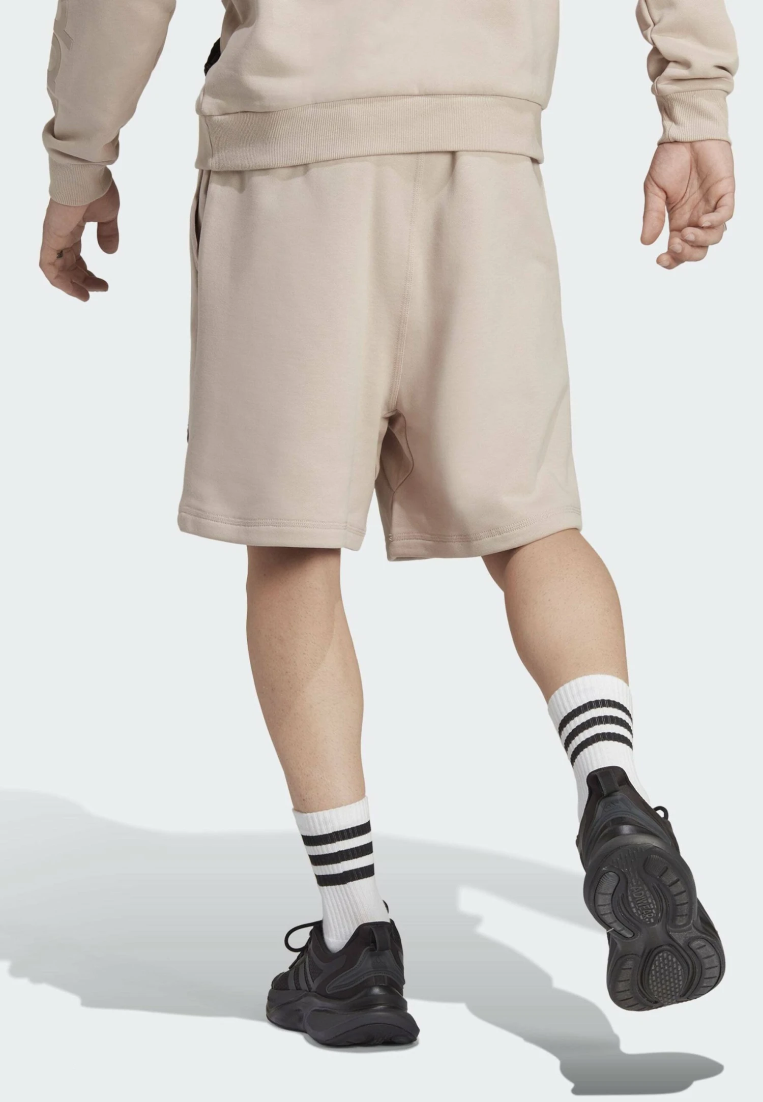 Adidas Sportswear Lounge- Shorts - Taupe 4 Adidas Sportswear Lounge- Shorts - Taupe - Image 2