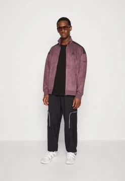 Adidas Originals Plush - Faux Leather Jacket - Shadow Maroon -Adidas Shop 56cf50cdfff54f3cbbd50dea780022b2