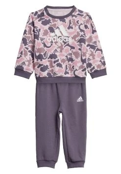 Adidas Sportswear Essentials Allover Print Set - Sweatshirt - Clear Pink Bliss Pink Orchid Shadow Violet