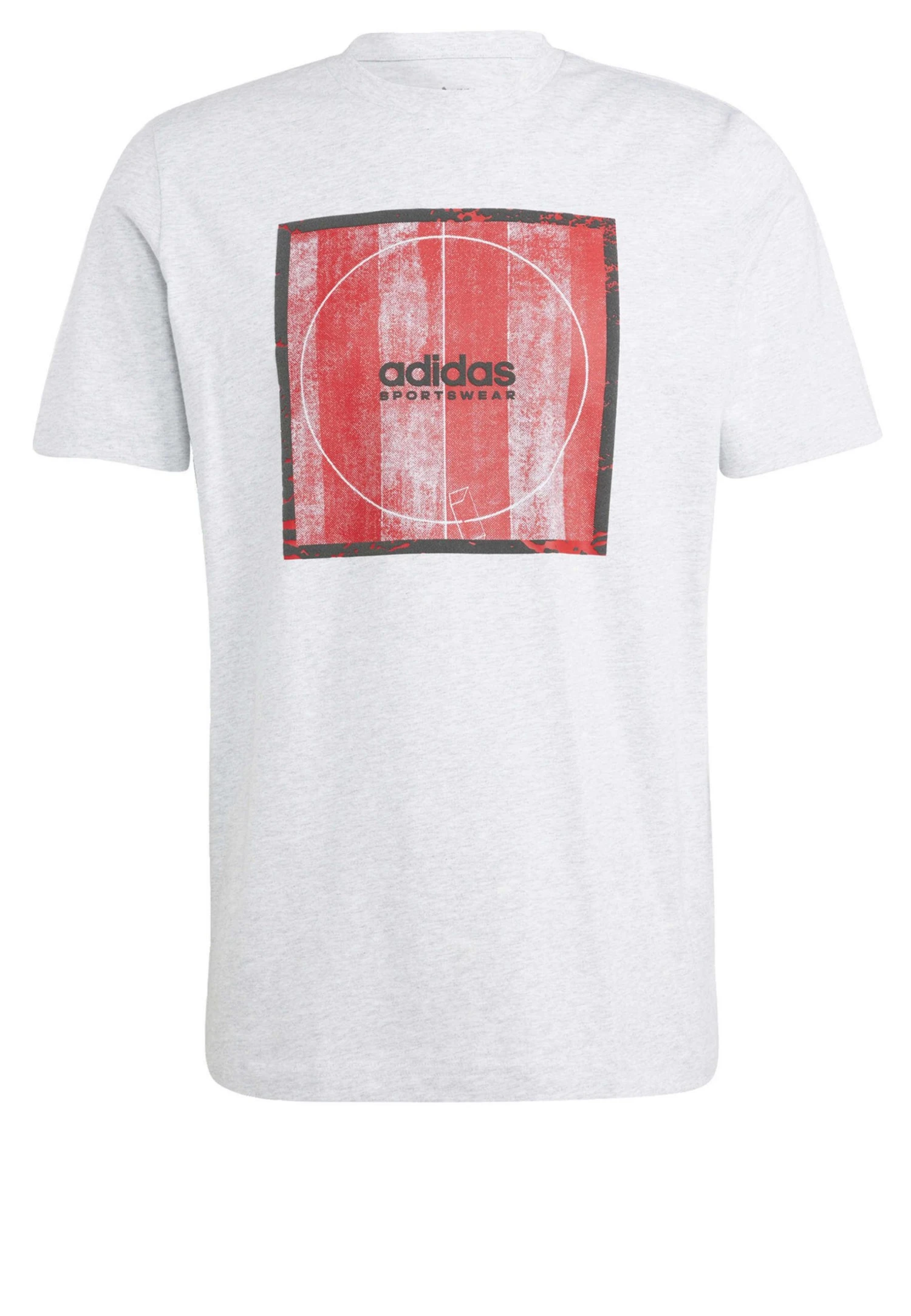 Adidas Sportswear Tiro Box Graphic- Print T-Shirt - Light Grey Heather 7 Adidas Sportswear Tiro Box Graphic- Print T-Shirt - Light Grey Heather - Image 5