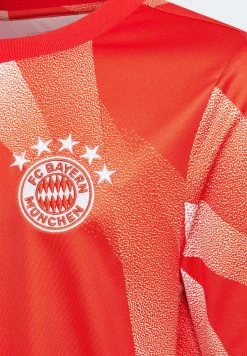 ADIDAS PERFORMANCE Fc Bayern Pre-Match Juniors - Print T-Shirt - Red White -Adidas Shop 5a831f3e4ef94cf883107508f1db61f2