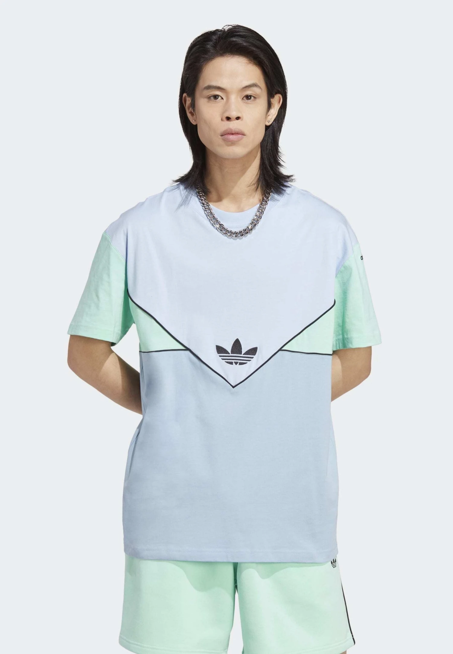 Adidas Originals Print T-Shirt - Blue Dawn Ambient Sky Easy Green 3 Adidas Originals Print T-Shirt - Blue Dawn Ambient Sky Easy Green