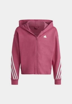 Adidas Sportswear Future Icons 3-Stripes Full-Zip- Zip-Up Sweatshirt - Preloved Fuchsia White -Adidas Shop 5f1c089a95c247658c12f411e25d86df
