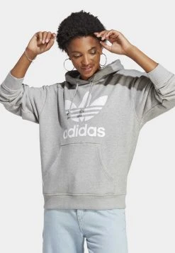 Adidas Originals Trefoil- Hoodie - Medium Grey Heather -Adidas Shop 5f7d3165e2cc417bad69b7638a6a0761