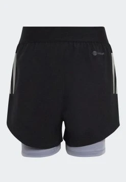 Adidas Sportswear Two-In-One Aeroready Running - Tracksuit Bottoms - BlackSilverVioletReflective Silver -Adidas Shop 5f8ca49a8a774518a7ba476b50da7195