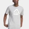 Adidas Sportswear Future Icons Metallic Tee - Print T-Shirt - Medium Grey Heather -Adidas Shop 60158ef2eca843a8a2960eeadd59b0ee