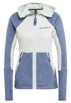 Adidas Sportswear Terrex Tech Flooce Hooded Hiking - Light Jacket - Linen Green Steel -Adidas Shop 60a6ce9ec72145bbb1d33d3f50ee4a8f