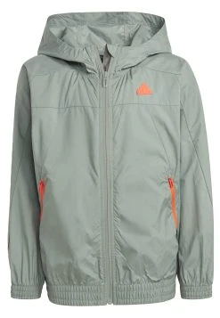 Adidas Sportswear U Ce Q2 Wb - Light Jacket - Silver Green/App Solar Red -Adidas Shop 6155dd245b2b420fa1b02bf2692a956b