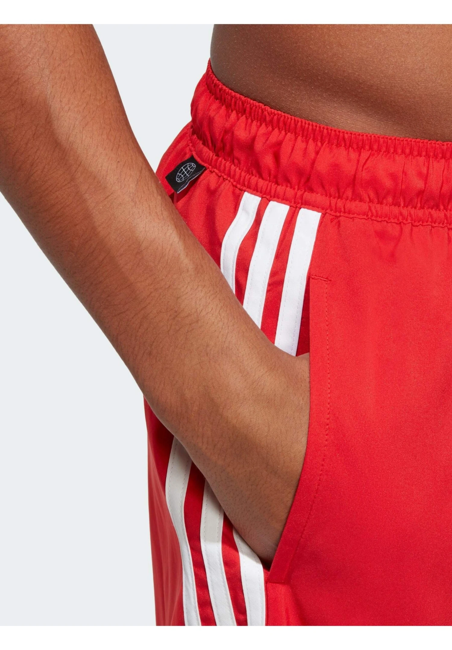 Adidas Sportswear 3-Clx- Swimming Shorts - Better Scarlet White 5 Adidas Sportswear 3-Clx- Swimming Shorts - Better Scarlet White - Image 3